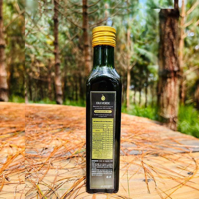 Aceite de aguacate extra virgen era verde